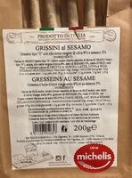 Mängden socker i Grissini al sesamo