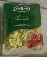Mängden socker i Quadrucci al prosciutto crudo