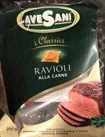 Mängden socker i Avesani ravioli alla carne