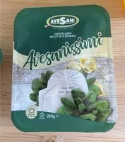 Mängden socker i Tortelloni ricotta e spinaci