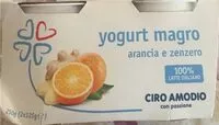Mängden socker i Yogurt magro arancia e zenzero