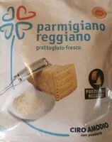 Mängden socker i Parmigiano Reggiano grattugiato fresco