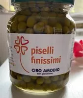 Mängden socker i Piselli finissimi