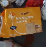 Mängden socker i fette biscottate classiche