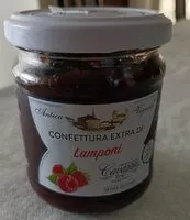 Mängden socker i Confettura Extra di lamponi