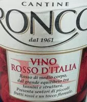 Mängden socker i Ronco vino rosso