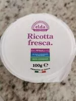 Mängden socker i Ricotta fresca