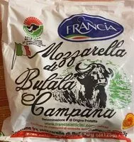 Mängden socker i Mozzarella di bufala campana