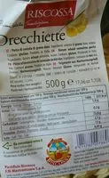 Mängden socker i Orecchiette