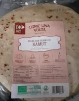 Mängden socker i Piadina con farina di grano khorasan kamut