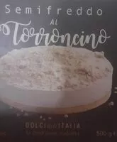 Mängden socker i Semifreddo al torroncino