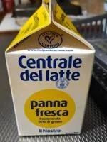 Mängden socker i Panna fresca centrale del latte