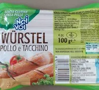 Mängden socker i wurstel pollo e tacchino