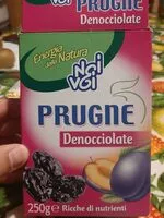 Mängden socker i Prugne denocciolate