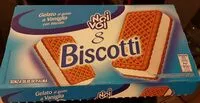 Mängden socker i 8 Biscotti gelato al gusto di vaniglia con biscotti