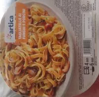 Mängden socker i tagliatelle funghi e porcini