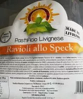 Mängden socker i Ravioli allo speck