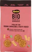 Mängden socker i Bio frollini con grano saraceno e frutti rossi