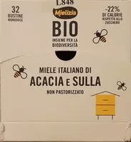 Mängden socker i Miele di Acacia e Sulla non pastorizzato