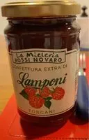 Mängden socker i Confettura extra di lamponi