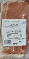 Mängden socker i Prosciutto crudo