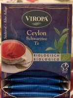 Mängden socker i Ceylon Schwarztee tè