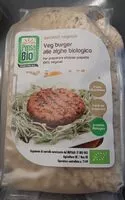 Mängden socker i Veg burger alle alghe biologico