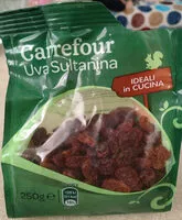 Mängden socker i uva sultanina