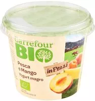 Mängden socker i Carrefour Bio Yogurt Magro Pesca e Mango in Pezzi