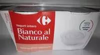 Mängden socker i Yogurt intero Bianco al Naturale