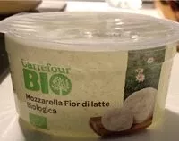 Mängden socker i Mozzarella fior di latte bio carrefour