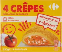 Mängden socker i Crêpes mozzarella e pomodoro surgelate