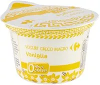 Mängden socker i yogurt greco magro vaniglia