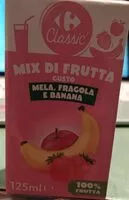 Mängden socker i Mix di frutta
