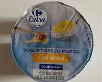 Mängden socker i Yogurt greco magro con miele