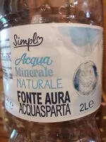 Mängden socker i Acqua minerale naturale