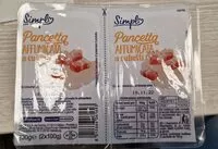 Mängden socker i Pancetta Affumicata a Cubetti