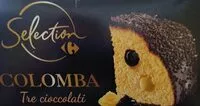 Mängden socker i Colomba tre cioccolati selection Carrefour