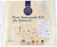 Mängden socker i Piada romagnola