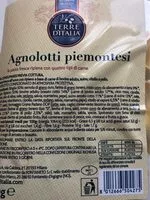 Mängden socker i Agnolotti piemontesi