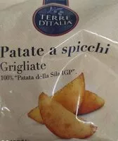 Mängden socker i Patate a spicchi