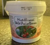 Mängden socker i Marmellata mirtilli rossi