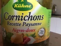Mängden socker i Cornichons Recette Paysanne Aigres-doux