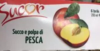Mängden socker i Succo e polpa di pesca