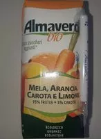 Mängden socker i Mela, arancia carota e limone