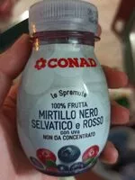 Mängden socker i Succo mirtillo nero e rosso