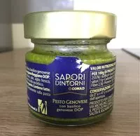 Mängden socker i Pesto Genovese con basilico genovese DOP