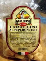 Mängden socker i Tarallini al peperoncino