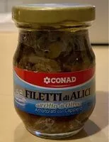 Mängden socker i Filetti di alici