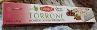 Mängden socker i torrone morbido con frutti di bosco